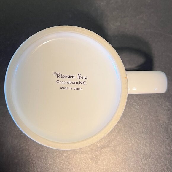 Vintage POTPOURRI PRESS Christmas Family Gathering Ceramic Mug.~ Victorian Era - Picture 8 of 8